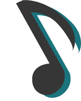 On voit une note de musique stylisée symbolisant qu'il est facile de nous rejoindre